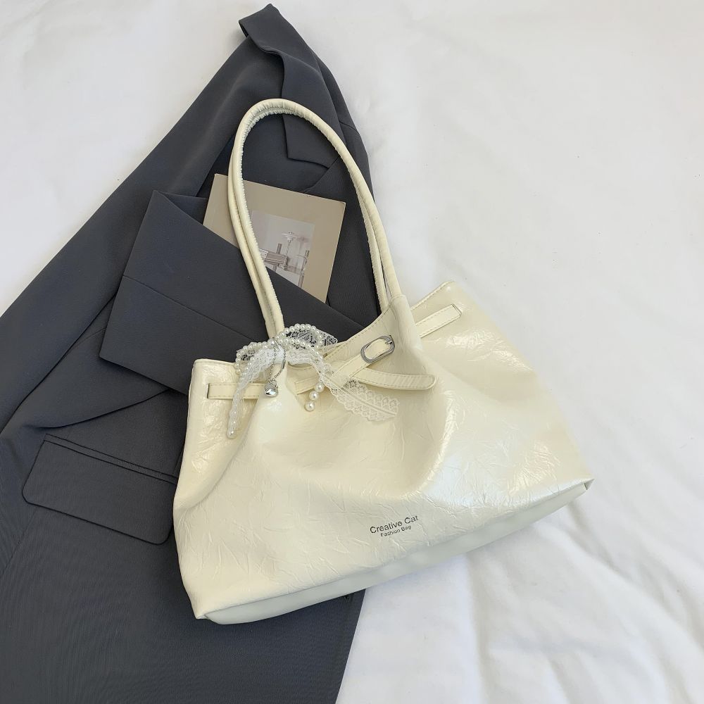 Leatherwork Designs - Bolso tipo cubo de cuero sintético