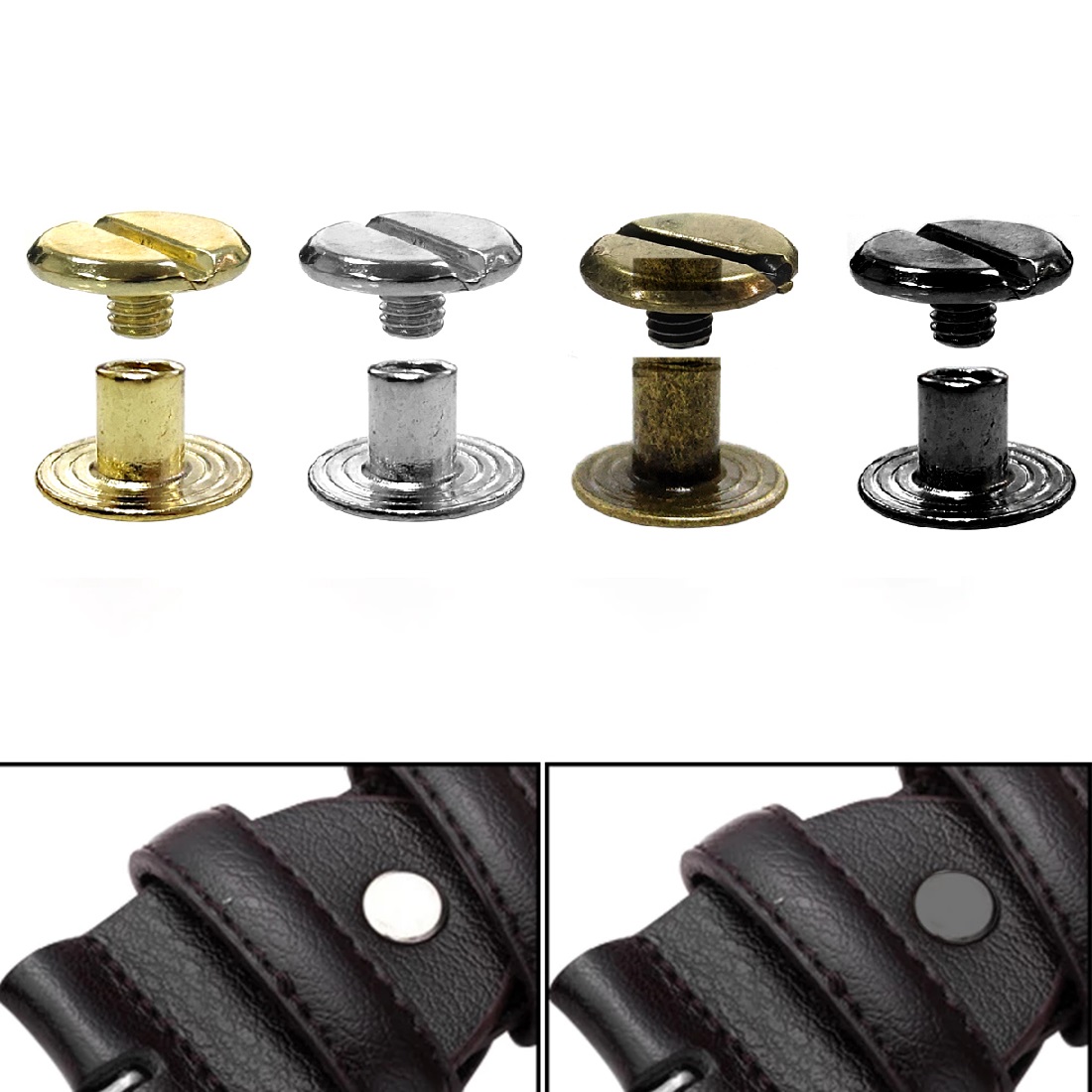 Rivet Setter Tool - 10 Uds. De tornillos Chicago artesanales