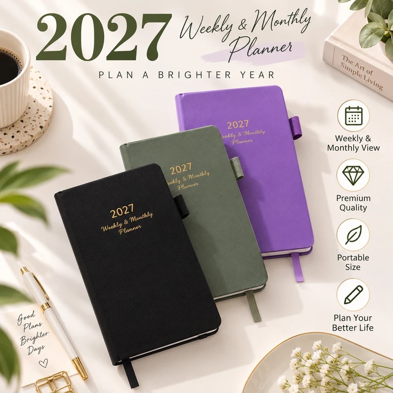 Agenda semanal y mensual para  - Leather Work Diary Covers reseña y precio